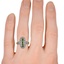 The Hetty Ring, smallzoomed in top view on a hand