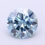 1.10 Ct. Fancy Vivid  Blue Round Lab Grown Diamond