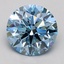 1.55 Ct. Fancy Blue Round Lab Grown Diamond