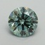 1.04 Ct. Fancy Vivid Pacific Green Round Lab Grown Diamond