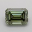 1.04 Ct. Fancy Vivid  Green Emerald Lab Grown Diamond
