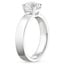 18K White Gold Parker Solitaire Ring, smallside view