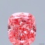 1.01 Ct. Fancy Vivid Pink Cushion Lab Grown Diamond