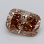 3.03 Ct. Fancy  Brown Cushion Lab Grown Diamond