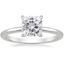 18K White Gold Petite Elodie 1.5mm Ring, smalltop view