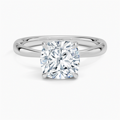 18K White Gold Freesia 2.7mm Solitaire Ring