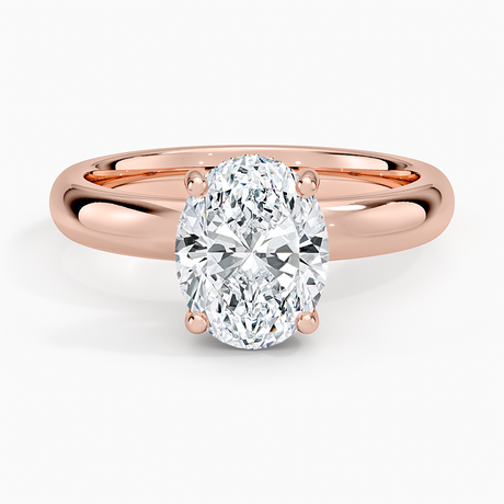 14K Rose Gold Sydney Perfect Fit Halo 3mm Diamond Ring