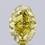 2.75 Ct. Fancy Intense  Yellow Oval Lab Grown Diamond