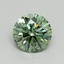 0.72 Ct. Fancy Vivid Green Round Lab Grown Diamond