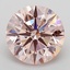 3.00 Ct. Fancy Pink Round Lab Grown Diamond