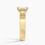 Peyton Emerald Cut Three Stone Diamond Ring (1/2 ct. tw.) in 18K Yellow Gold