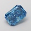 2.09 Ct. Fancy Vivid  Blue Radiant Lab Grown Diamond
