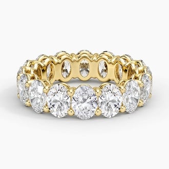 Oval Eternity Lab Diamond Ring (5 ct. tw.) in 18K Yellow Gold