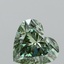 1.50 Ct. Fancy Vivid Green Heart Lab Grown Diamond