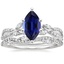 18K White Gold Luxe Willow Diamond Ring (1/4 ct. tw.) with Luxe Winding Willow Diamond Ring (1/4 ct. tw.)