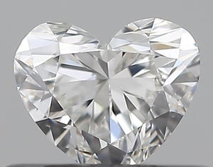 Heart diamond — real photo