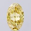 7.18 Ct. Fancy Intense Yellow Oval Lab Grown Diamond