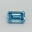 1.44 Ct. Fancy Vivid Malibu Blue Emerald Lab Grown Diamond