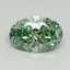 1.26 Ct. Fancy Vivid Pacific Green Oval Lab Grown Diamond