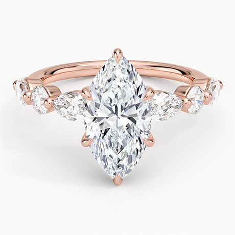 14K Rose Gold Grand Versailles Diamond Ring