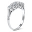 The Pat Ring, smalltop view on a hand