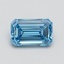 1.03 Ct. Fancy Vivid Blue Emerald Lab Grown Diamond