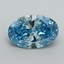 2.19 Ct. Fancy Vivid Blue Oval Lab Grown Diamond