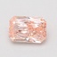 0.80 Ct. Fancy Vivid Pink Radiant Lab Grown Diamond
