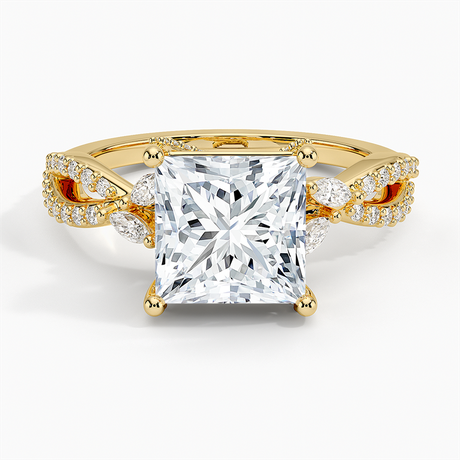18K Yellow Gold Adorned Luxe Willow Diamond Ring (1/3 ct. tw.)