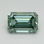 3.06 Ct. Fancy Vivid Green Emerald Lab Grown Diamond