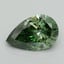 1.17 Ct. Fancy Vivid Pacific Green Pear Lab Grown Diamond