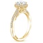 18K Yellow Gold Tacori Dantela Bloom Diamond Ring, smallside view