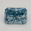 1.62 Ct. Fancy Vivid Blue Radiant Lab Grown Diamond