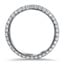 Three Sided Pave Diamond Wedding Band, smallside view