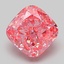 2.03 Ct. Fancy Vivid Pink Cushion Lab Grown Diamond