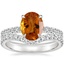 18K White Gold Clara Diamond Ring with Luxe Flair Diamond Ring (1/3 ct. tw.)