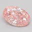 1.27 Ct. Fancy Intense  Pink Oval Lab Grown Diamond