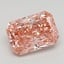 1.58 Ct. Fancy Vivid  Pink Radiant Lab Grown Diamond