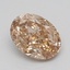 1.07 Ct. Light  Brown Oval Lab Grown Diamond