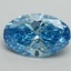 2.07 Ct. Fancy Vivid Blue Oval Lab Grown Diamond