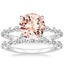 18KW Morganite Versailles Diamond Bridal Set (3/4 ct. tw.), smalltop view