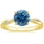 14K Yellow Gold Petite Twisted Vine Diamond Ring (1/8 ct. tw.), smalltop view