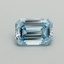 0.45 Ct. Fancy Intense Blue Emerald Lab Grown Diamond