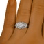 The Tomi Ring, smallzoomed in top view on a hand