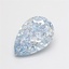 2.73 Ct. Fancy Intense  Blue Pear Lab Grown Diamond