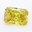 7.20 Ct. Fancy Vivid Yellow Radiant Lab Grown Diamond