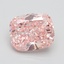 2.10 Ct. Fancy Vivid Pink Cushion Lab Grown Diamond