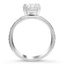 Dual Band Diamond Ring, smallside view