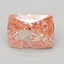 7.06 Ct. Fancy Vivid Pink Cushion Lab Grown Diamond