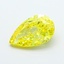 2.14 Ct. Fancy Yellow Pear Lab Grown Diamond